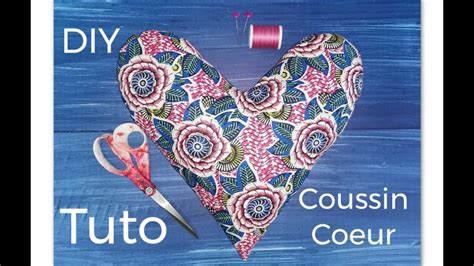 Coudre un coussin coeur love (patron gratuit) .